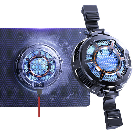 Artix Trendify  zooparty Magnetic Tablet Cooler for ipad/Surface pro/Samsung Tab/Steam DeckMagsafe CompatiblePhone Cooling Fan with Temperature Display for Mobile GamingTiktok Live Streaming